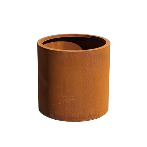 Medium Cylinder Corten Steel Planter (3-9707-R) preview 1