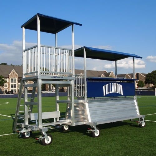 Portable 4' Elevated Press Box - Ultimate Media Package