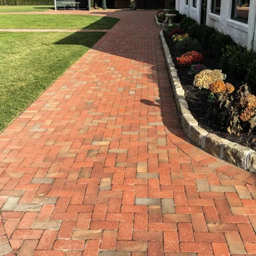 4x8 Square Edge Clay Pavers -  Pathway Beale Street preview 4