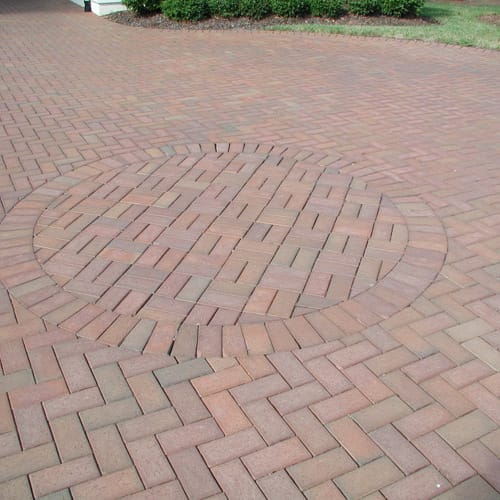 Beveled Edge Clay Pavers - English Edge Rose preview 5