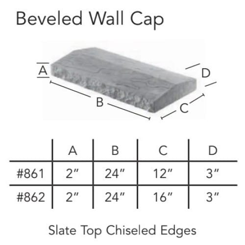 Accents and Trim - Beveled Wall Cap preview 2