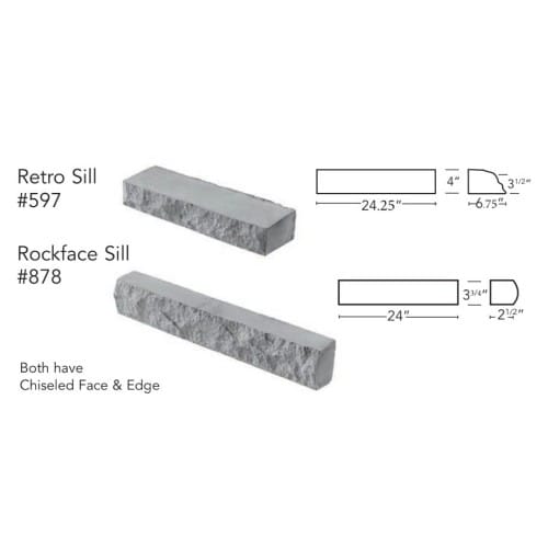 Accents and Trim - Retro Sill & Rockface Sill preview 2