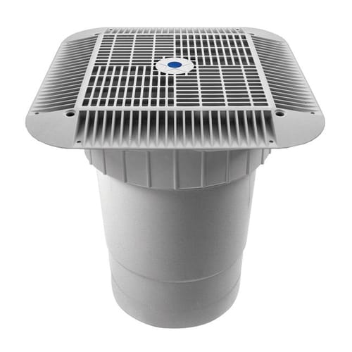 16" Square Anti-Entrapment Suction Outlet with PVC Side 3" Socket x 4" Spigot Port Sump (1216xxxSSB) preview 2