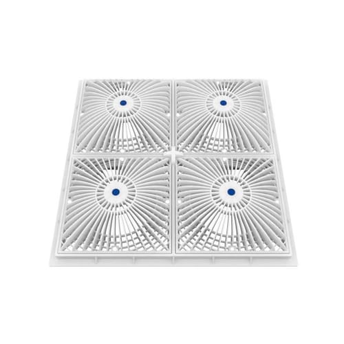 18" Square Mud Frame with Four 9" Square MoFlow™ Suction Outlet Covers (18MFxxx) preview 1