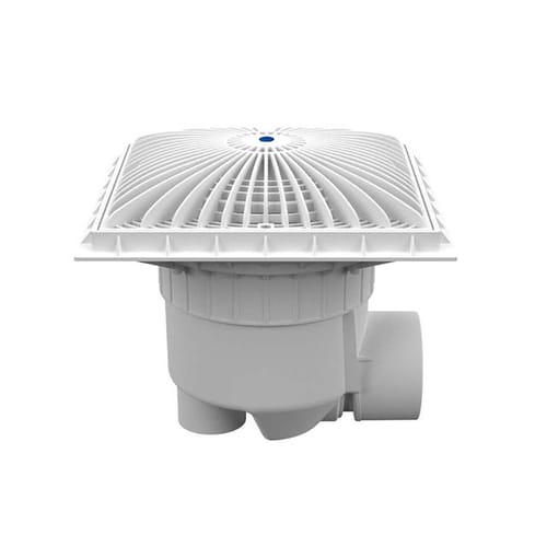 12" Square MoFlow™ Suction Outlet Cover with PVC Side 3" Socket x 4" Spigot Port Sump (12MFxxxSSB) preview 1