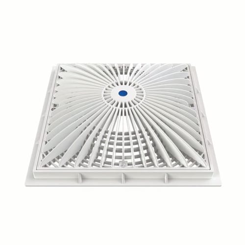 12" Square MoFlow™ Suction Outlet Cover with PVC Side 3" Socket x 4" Spigot Port Sump (12MFxxxSSB) preview 3