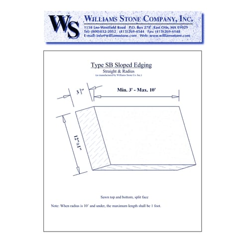 preview of Sloped Edging – Type SB Sloped Curb Cut