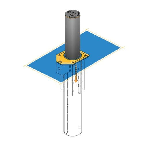 BLG-05-EH (M50/K12) Electro-Hydraulic Retractable  Bollard preview 4