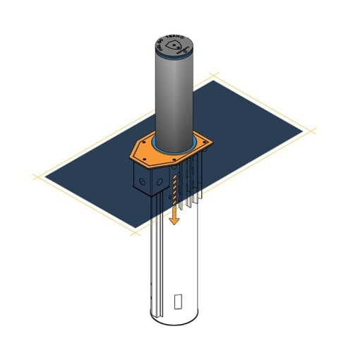 BLG-04-EH (M40/K8) Electro-Hydraulic Retractable Bollard preview 4
