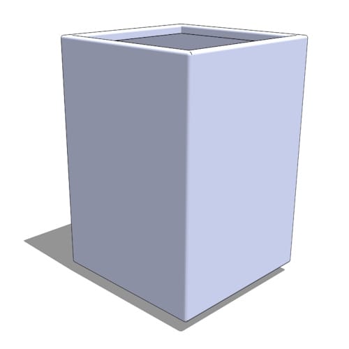 Aluminum Tall Cube Planter - 24" - 48" High