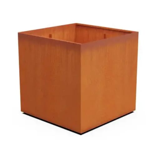 Cornten Steel Square & Cube Planter - 28" - 48" High preview 1