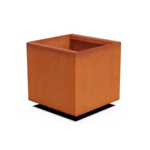 Cornten Steel Square & Cube Planter - 12" - 24" High preview 1