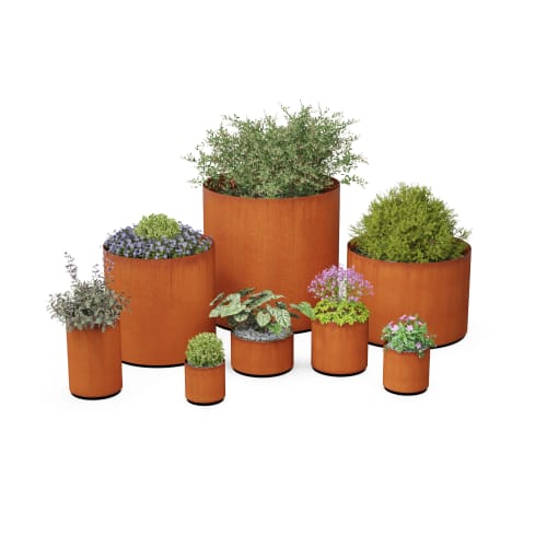 Cornten Steel Round Planter - 12" - 20" Diameter preview 4