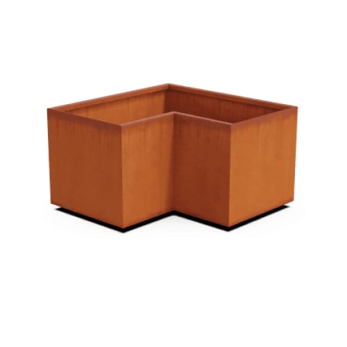 Cornten Steel Corner Planter - 12" - 24" High preview 1