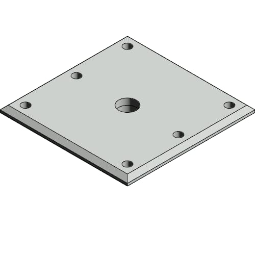 NB1D - 3/4"-10 Glass Rail Mount