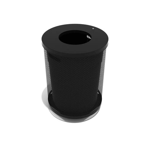 Park & Site Amenities: 32 Gallon Expanded Steel Trash Receptacle with Liner (PSA003BKPM) preview 1