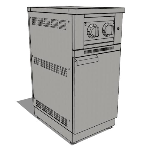 SKU 66289: Outdoor Kitchen Stainless Steel Platinum Dual Side Burner- SS