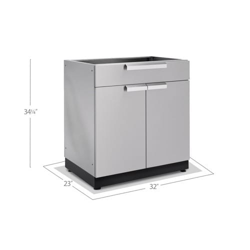 SKU 70005: Outdoor Kitchen Stainless Steel 32 in. Bar Cabinet preview 3