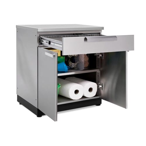 SKU 70004: Outdoor Kitchen Stainless Steel 32 in. 2-Door with Drawer Cabinet preview 4