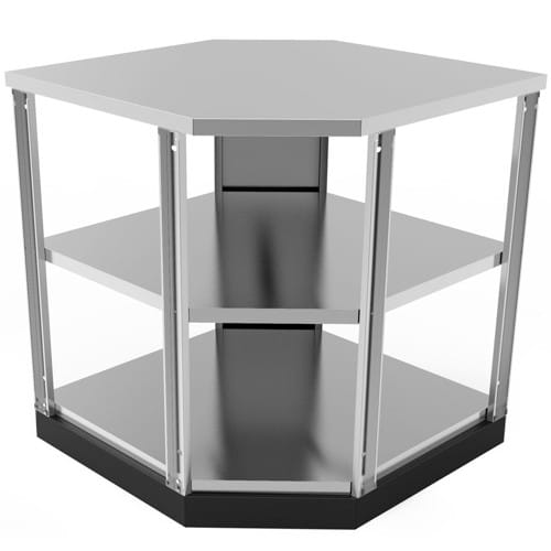 SKU 65006: Outdoor Kitchen Stainless Steel 90 Degree Corner Cabinet
