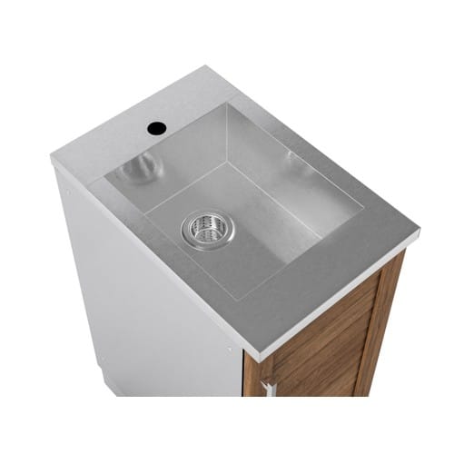 SKU 65625: Outdoor Kitchen Stainless Steel Louvered Doors 16 in. Sink Cabinet preview 4