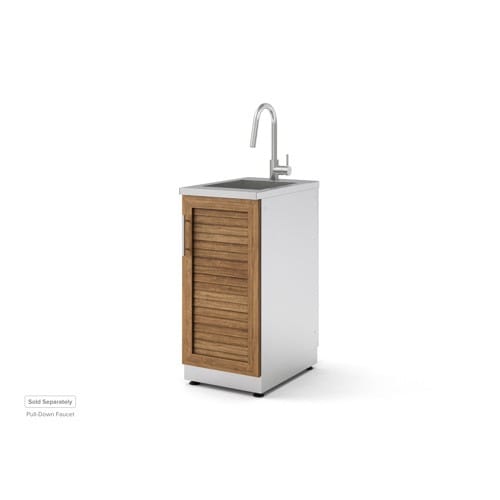 SKU 65625: Outdoor Kitchen Stainless Steel Louvered Doors 16 in. Sink Cabinet preview 5