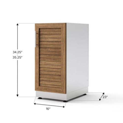 SKU 65624: Outdoor Kitchen Stainless Steel Louvered Doors 16 in. 1-Door Cabinet preview 4