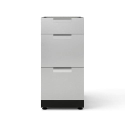 SKU 65623: Outdoor Kitchen Stainless Steel 16 in. 3-Drawer Cabinet preview 2