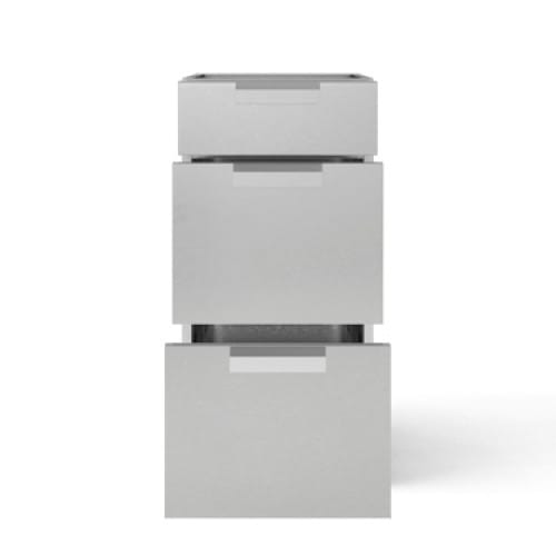 SKU 65623: Outdoor Kitchen Stainless Steel 16 in. 3-Drawer Cabinet preview 3