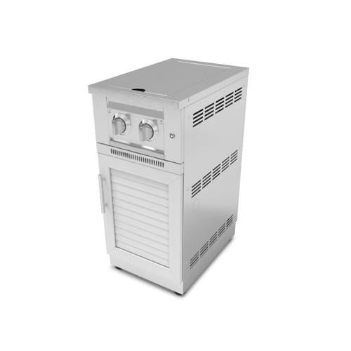 SKU 67193: Outdoor Kitchen Stainless Steel Louvered Doors Platinum Dual Side Burner- White preview 1