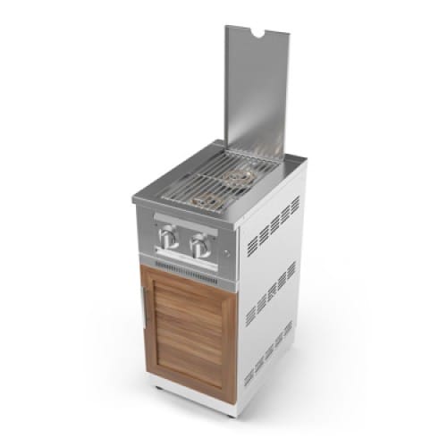 SKU 66294: Outdoor Kitchen Stainless Steel Louvered Doors Platinum Dual Side Burner- Grove preview 2