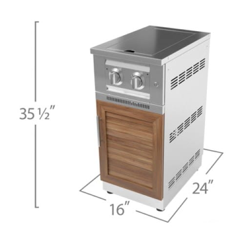 SKU 66294: Outdoor Kitchen Stainless Steel Louvered Doors Platinum Dual Side Burner- Grove preview 4