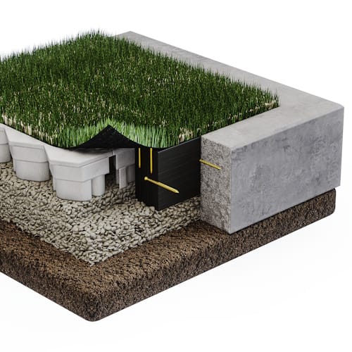 Winter Green Play Synthetic Turf with 3" Pad: Playground
