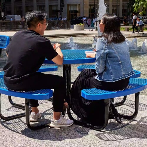 SuperSaver™ Commercial Round Picnic Table preview 2