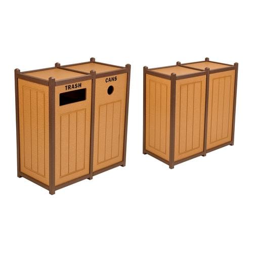 Two-Tone Panel Design Recycling Containers - Two Units preview 3