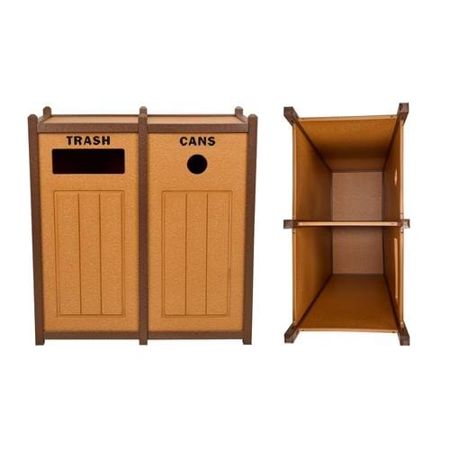 Two-Tone Panel Design Recycling Containers - Two Units preview 4