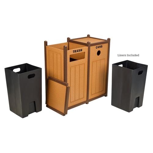 Two-Tone Panel Design Recycling Containers - Two Units preview 5