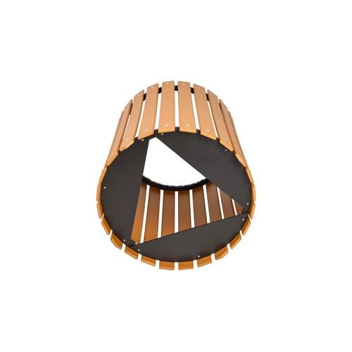 Recycled Plastic Slat Design Round Receptacles preview 5