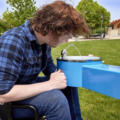 Outdoor Water Bottle Fillers with ADA Drinking Fountain & Pet Bowl preview 2
