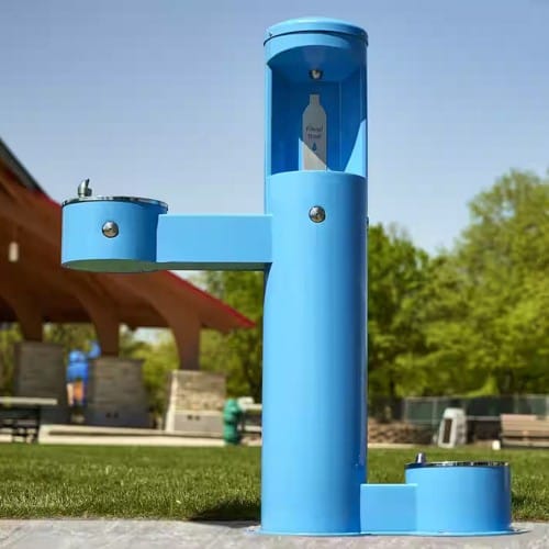 Outdoor Water Bottle Fillers with ADA Drinking Fountain & Pet Bowl preview 1