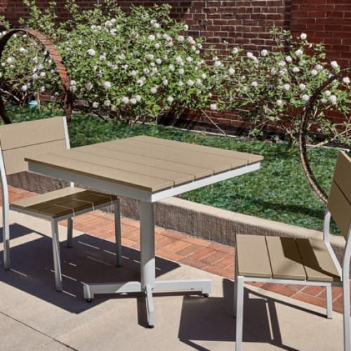 Oakton Patio Square Pedestal Dining Table preview 1