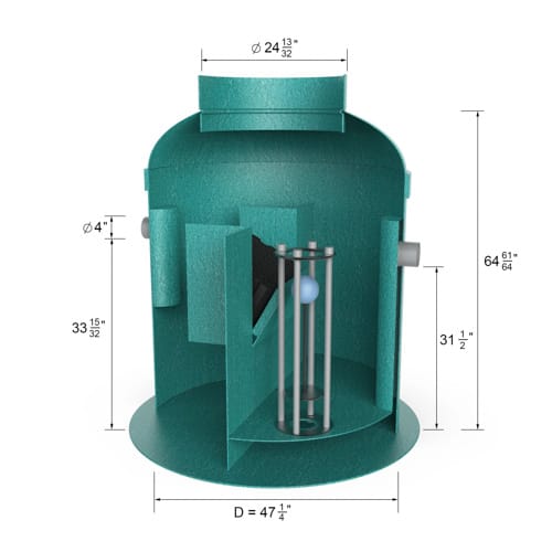 250 Gallon Oil / Water Separator OB1-3 preview 3