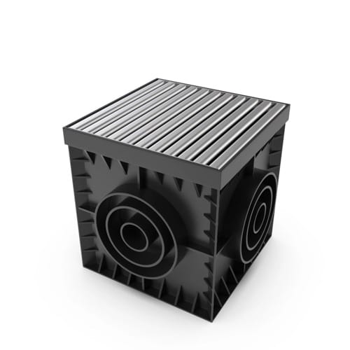 12x12 Catch Basin Stainless Steel ADA / HEEL Proof Grate Package preview 2