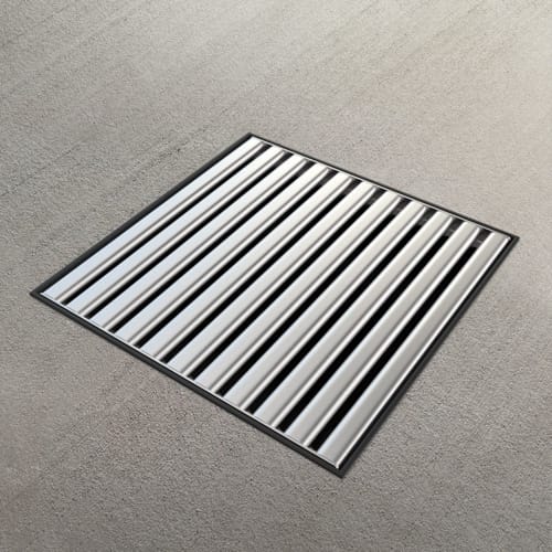 12x12 Catch Basin Stainless Steel ADA / HEEL Proof Grate Package preview 3
