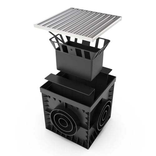 12x12 Catch Basin Stainless Steel ADA / HEEL Proof Grate Package preview 1