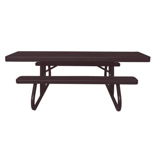 8' ADA Accessible Expanded Metal Table, Free Standing preview 1