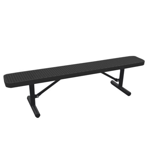 6’ Bench Without Back Expanded metal, Free Standing preview 1