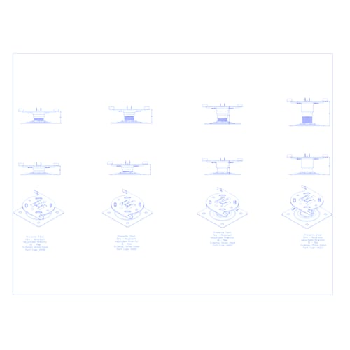 Preventa® Metal Adjustable Pedestals (DS-SSMAP-0124)