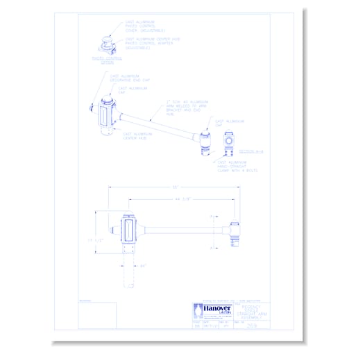 preview of Regency Single Straight Arm Assembly (269)