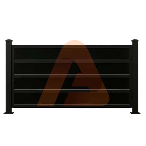 Aluminum Plexi Fence Square Post preview 1